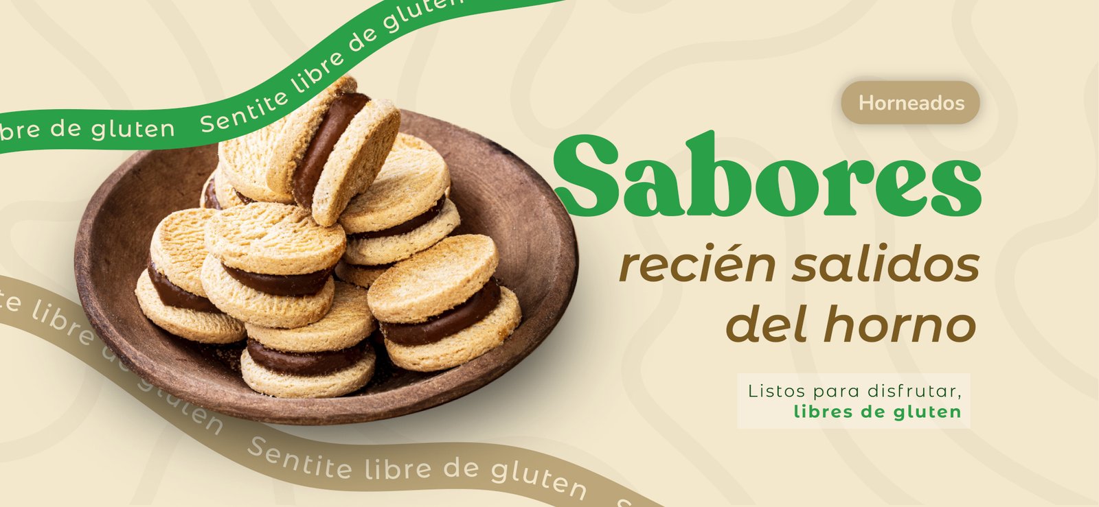 Productos horneados libres de gluten